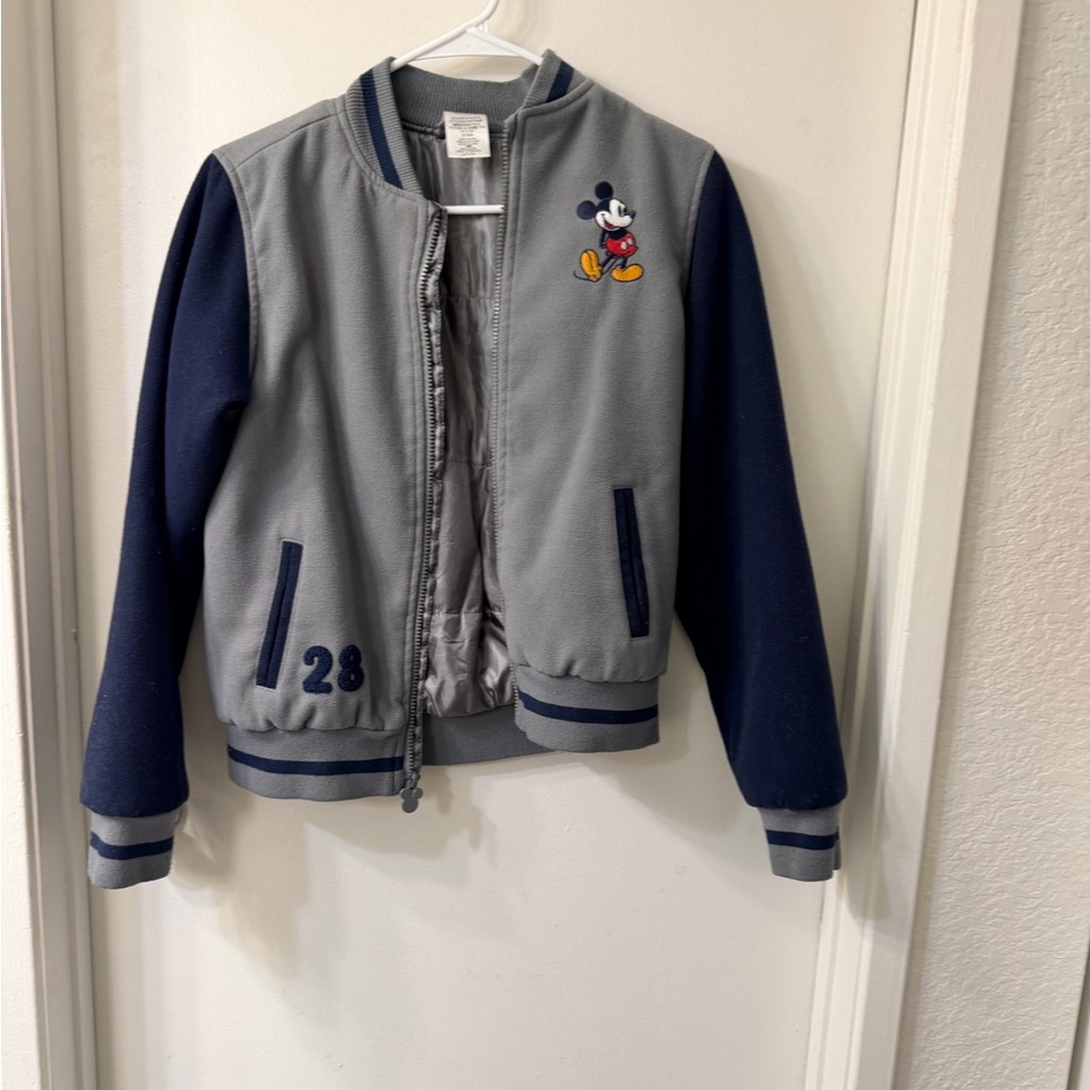 Disney Gray and Blue varsity jacket